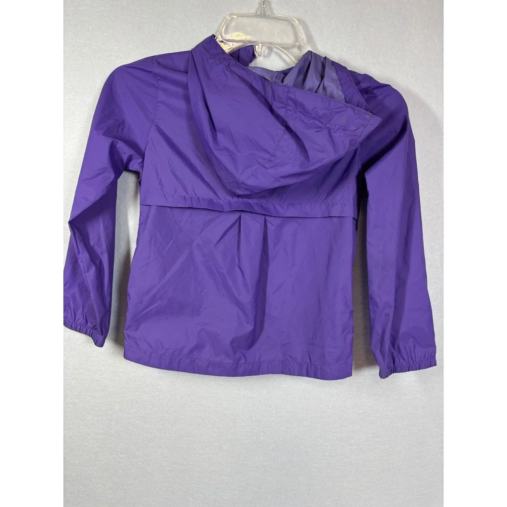 Columbia Kids Purple Switchback Lightweight Hooded Windbreaker Jacket XS 6/6X